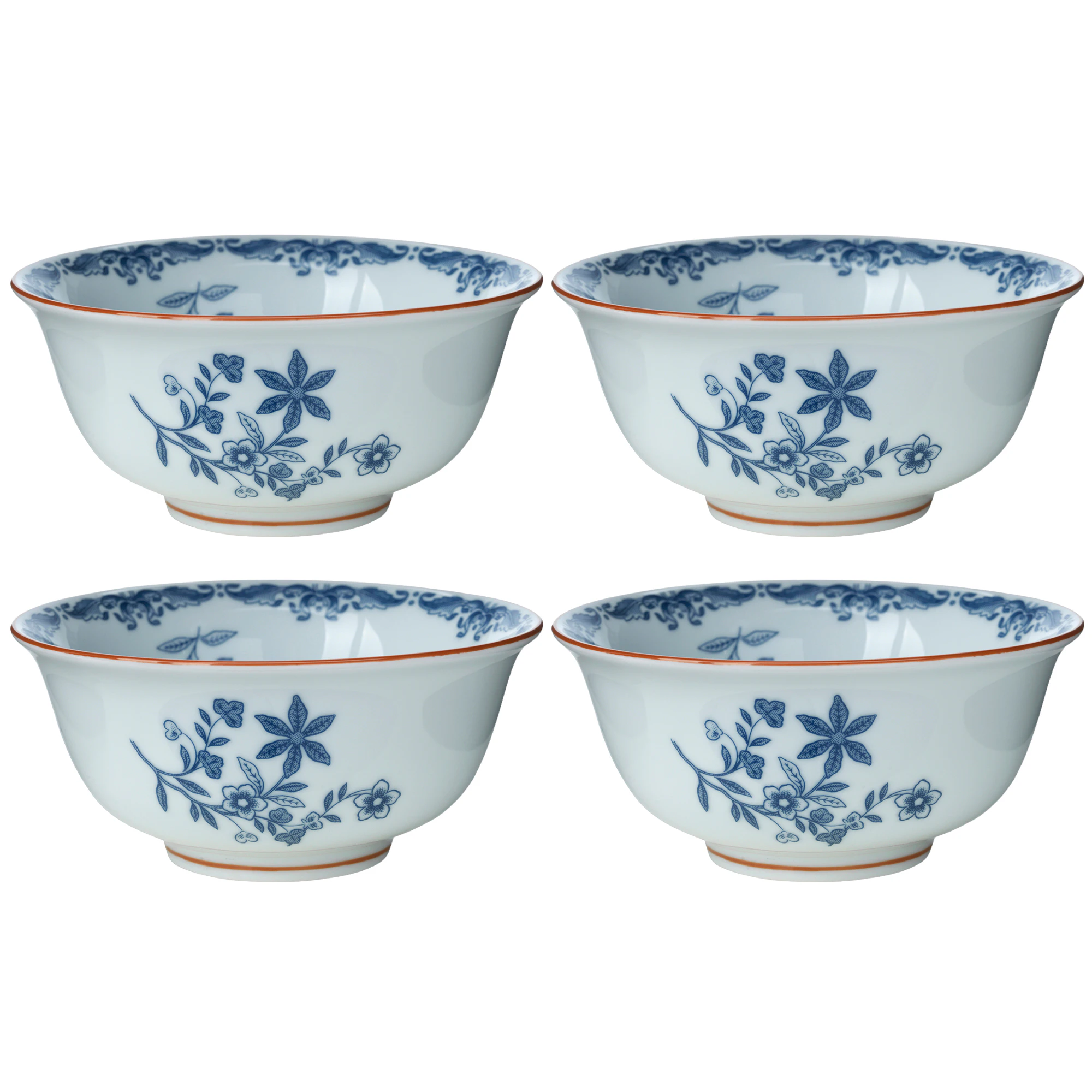 R&ouml;rstrand Ostindia Sk&aring;l 50 Cl 4-pk - Serveringssk&aring;ler Porselen Hvit - 1012329X4