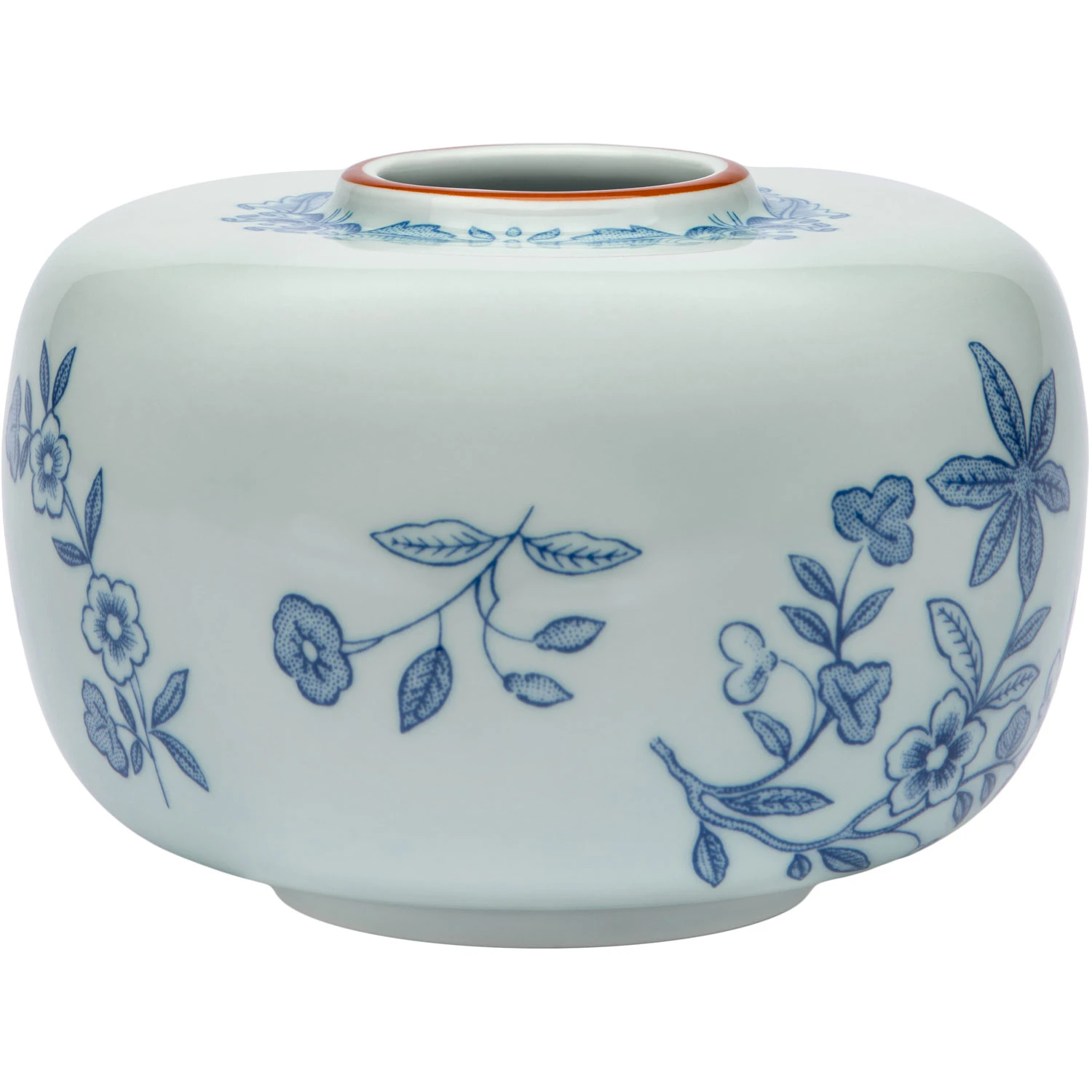 R&ouml;rstrand Ostindia Vase 9x13 Cm -  Vaser Porselen Bl&aring; - 1071123