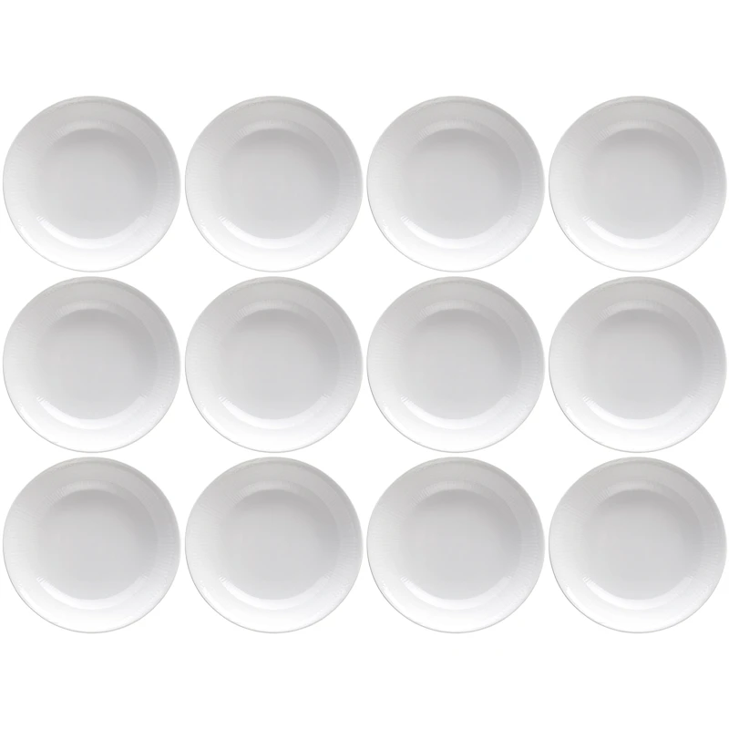 Swedish Grace Dyp Tallerken 19 cm 12-pk, Snø
