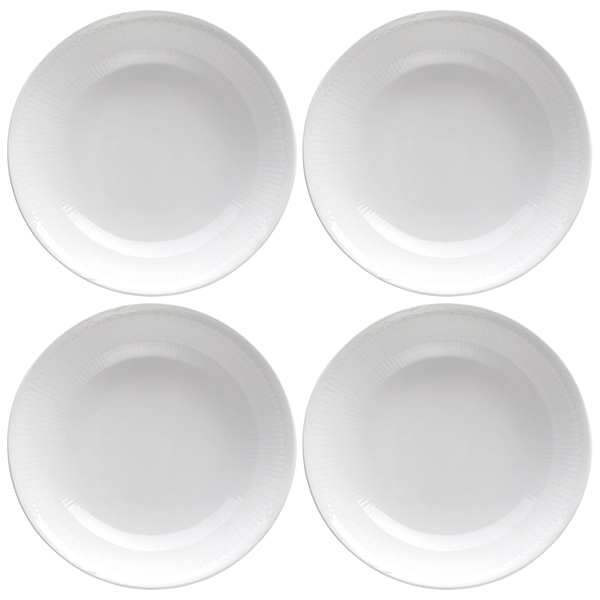 R&ouml;rstrand Swedish Grace Dyp Tallerken 19 Cm 4-pk Sn&oslash; - Dype tallerkener Porselen Snow (White) - 1011839X4