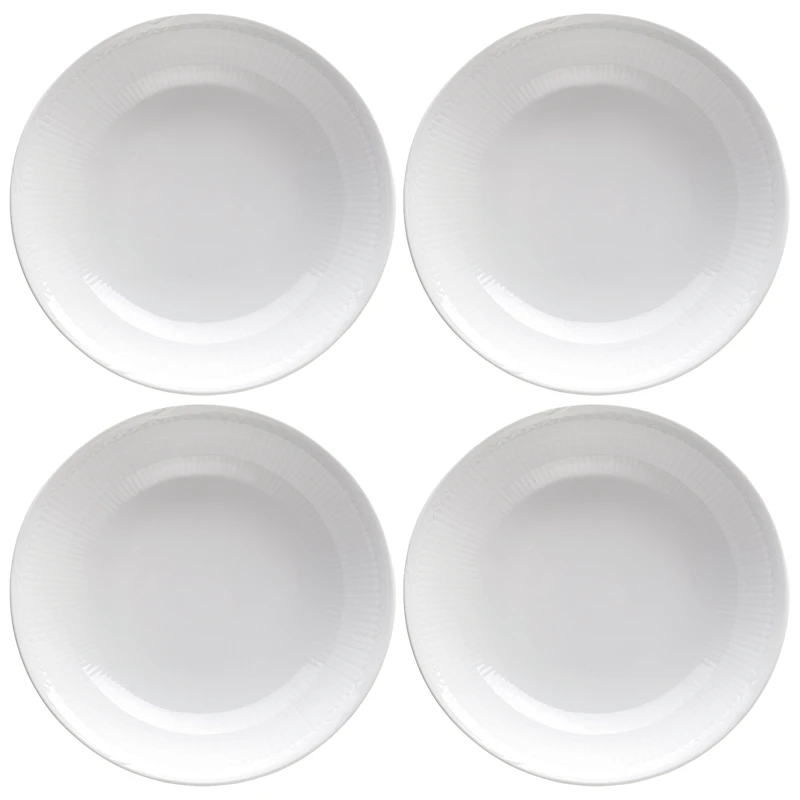 Swedish Grace Dyp Tallerken 19 cm 4-pk, Snø