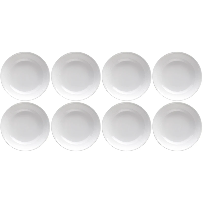 Swedish Grace Dyp Tallerken 19 cm 8-pk, Snø