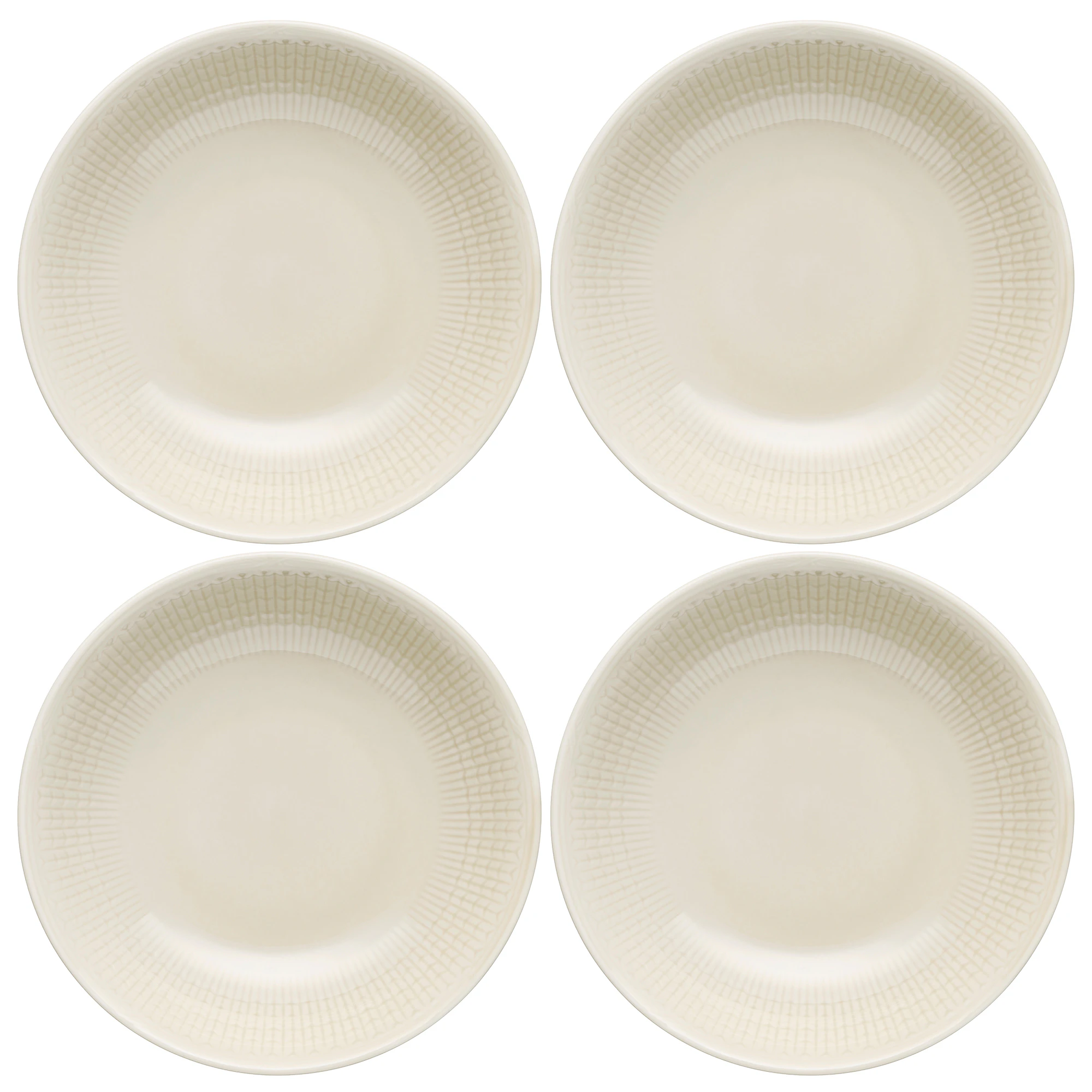 R&ouml;rstrand Swedish Grace Dyp Tallerken 19 Cm 4-pk Havre - Dype tallerkener Porselen Oat (Beige) - 1069430X4