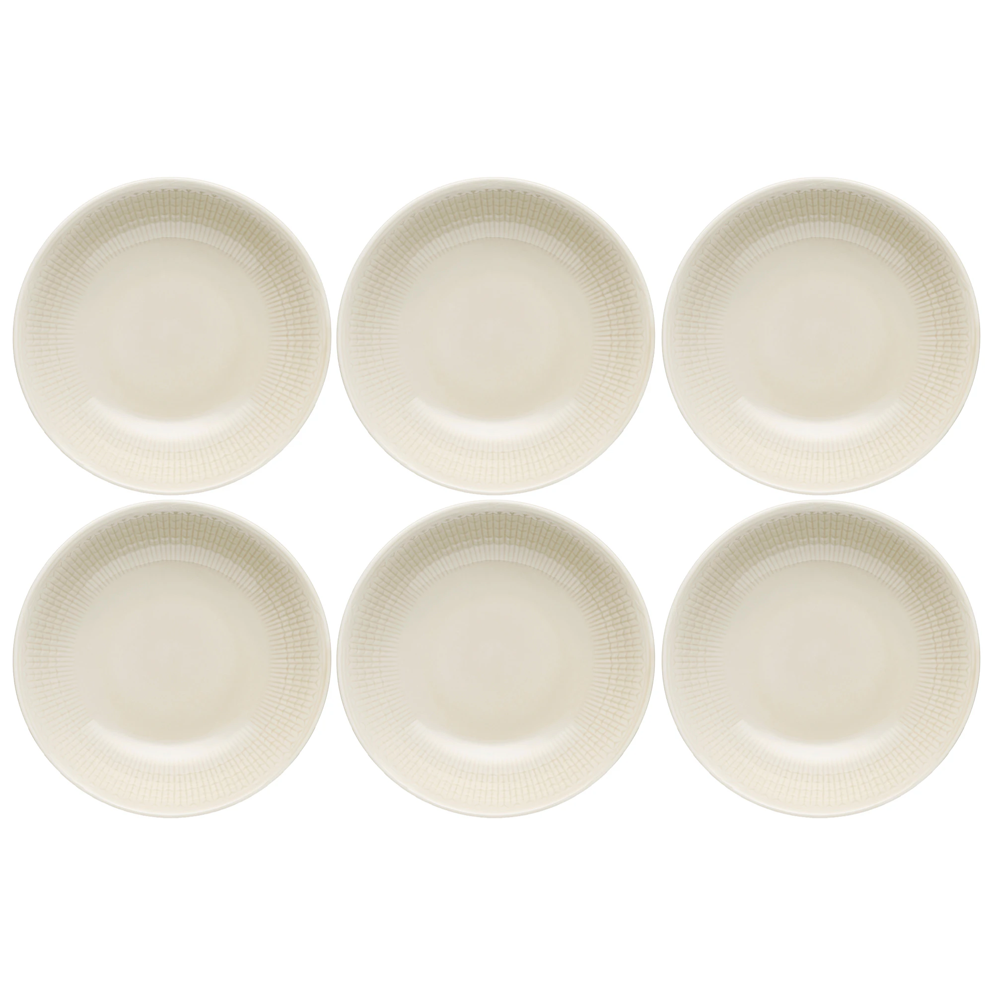 R&ouml;rstrand Swedish Grace Dyp Tallerken 19 Cm 6-pk Havre - Dype tallerkener Porselen Oat (Beige) - 1069430X6