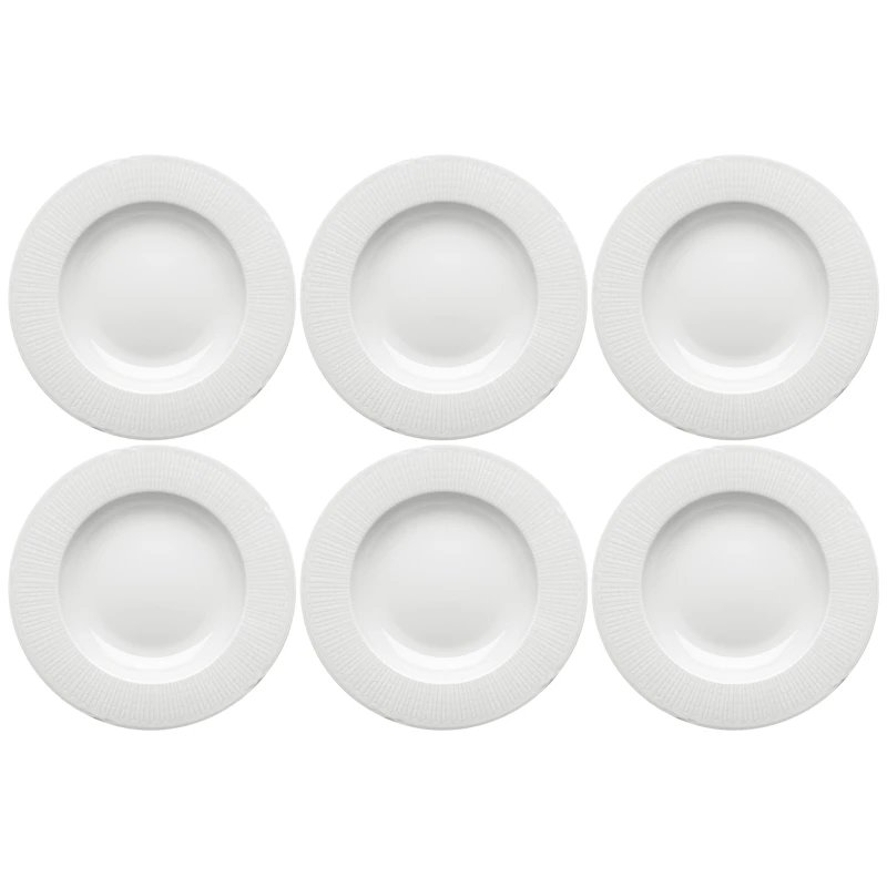 Swedish Grace Dyp Tallerken 25 cm 6-pk, Snø