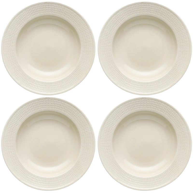 Swedish Grace Dyp Tallerken 25 cm 4-pk, Havre