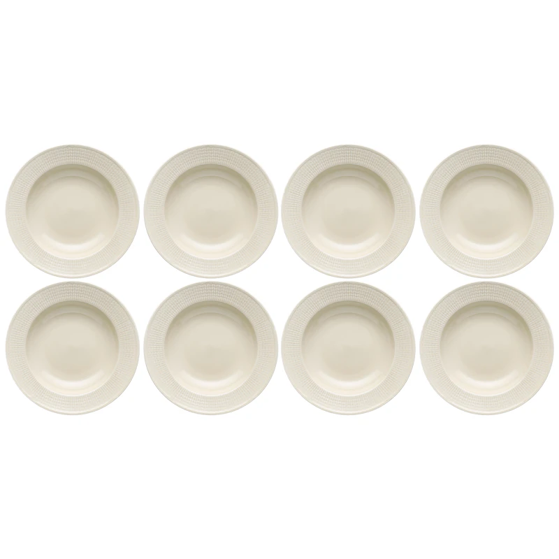 Swedish Grace Dyp Tallerken 25 cm 8-pk, Havre