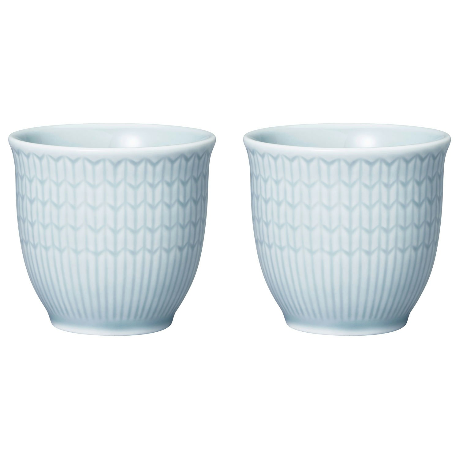 R&ouml;rstrand Swedish Grace Eggeglass 4 Cl 2-pk Ice -  Eggekopper Porselen Ice (Light Blue) - 1069539