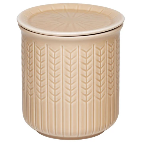 R&ouml;rstrand Swedish Grace Krukke 0,8l Jubilee -  Oppbevaringsbokser & Lokk Feldspar Porcelain Caramel - 1083645