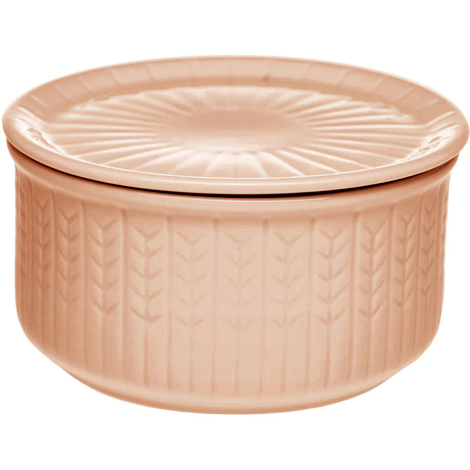 R&ouml;rstrand Swedish Grace Krukke Lav 0,3l Jubilee -  Oppbevaringsbokser & Lokk Feldspar Porcelain Caramel - 1083646