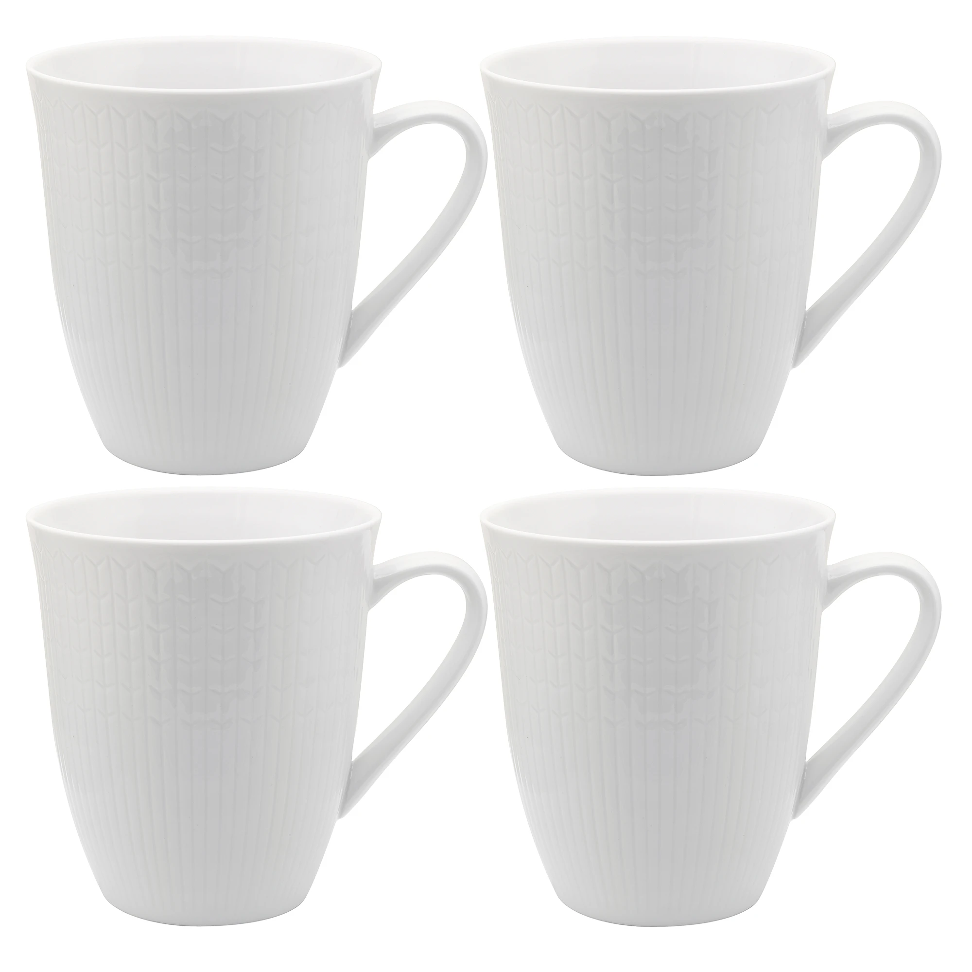 R&ouml;rstrand Swedish Grace Krus 50 Cl 4-pk Sn&oslash; - Kaffekopper Porselen Snow (White) - 1012184X4