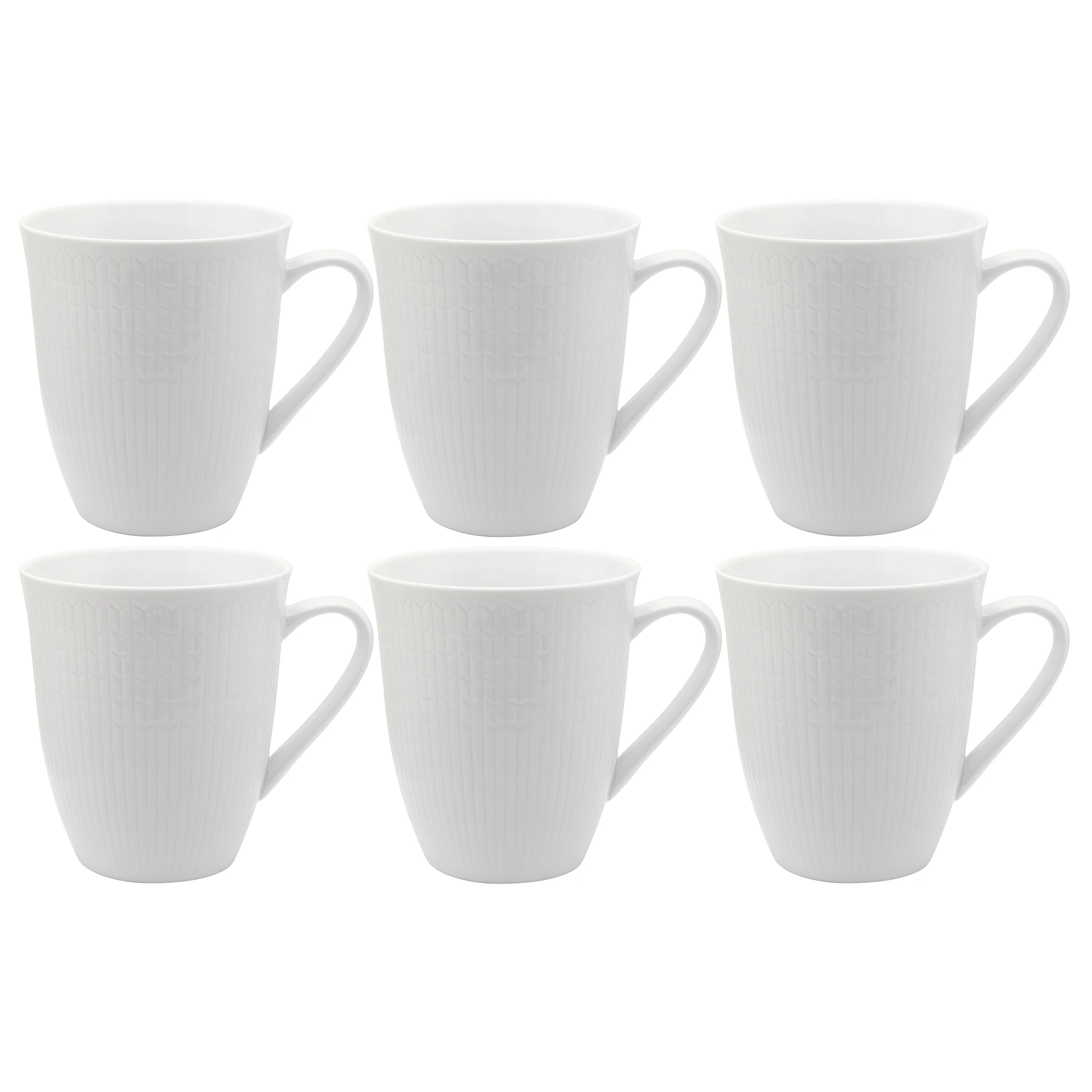 R&ouml;rstrand Swedish Grace Krus 50 Cl 6-pk Sn&oslash; - Kaffekopper Porselen Snow (White) - 1012184X6