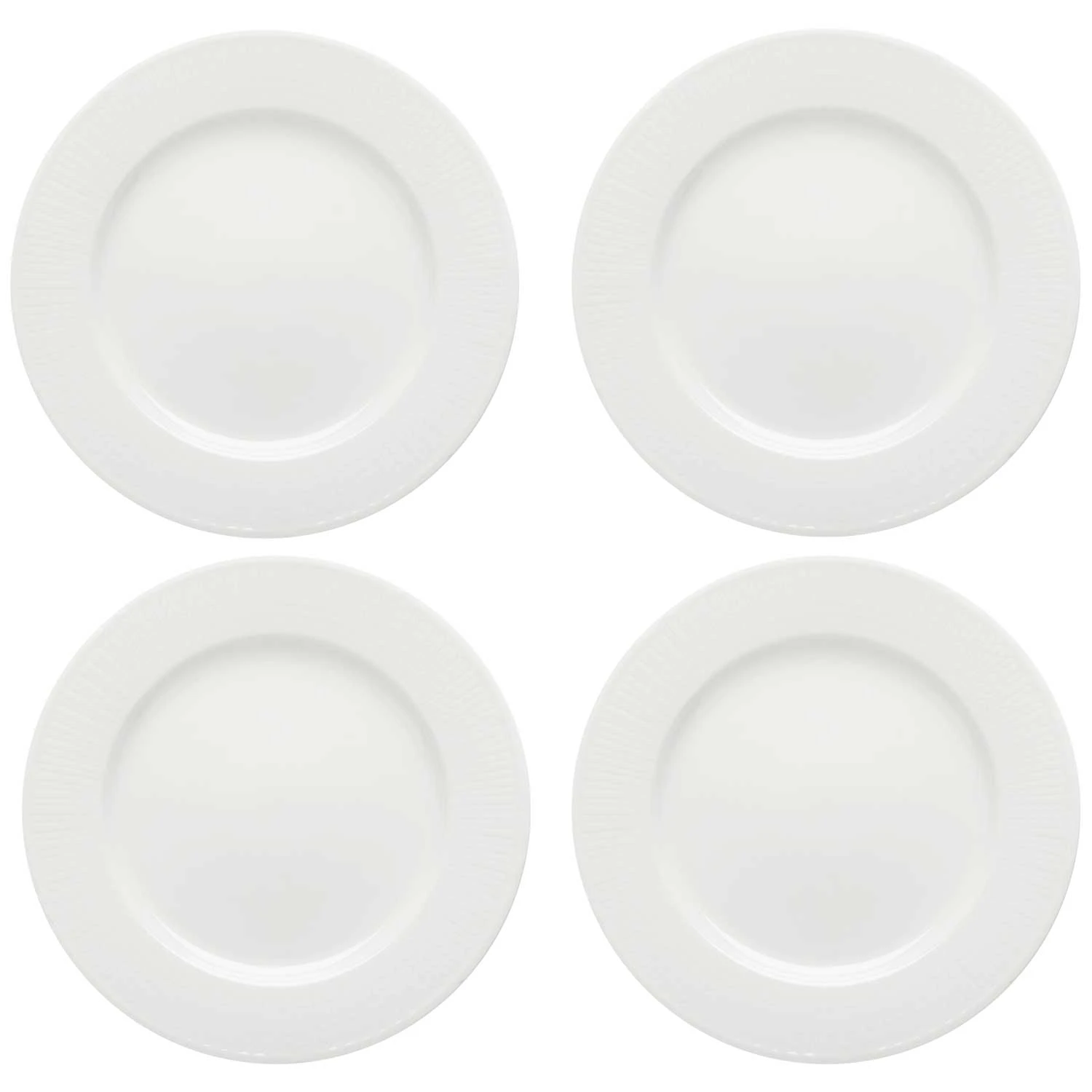 R&ouml;rstrand Swedish Grace Sidetallerken 17 Cm 4-pk Sn&oslash; -  Asjetter Porselen Snow (White) - 1011841 4-PACK