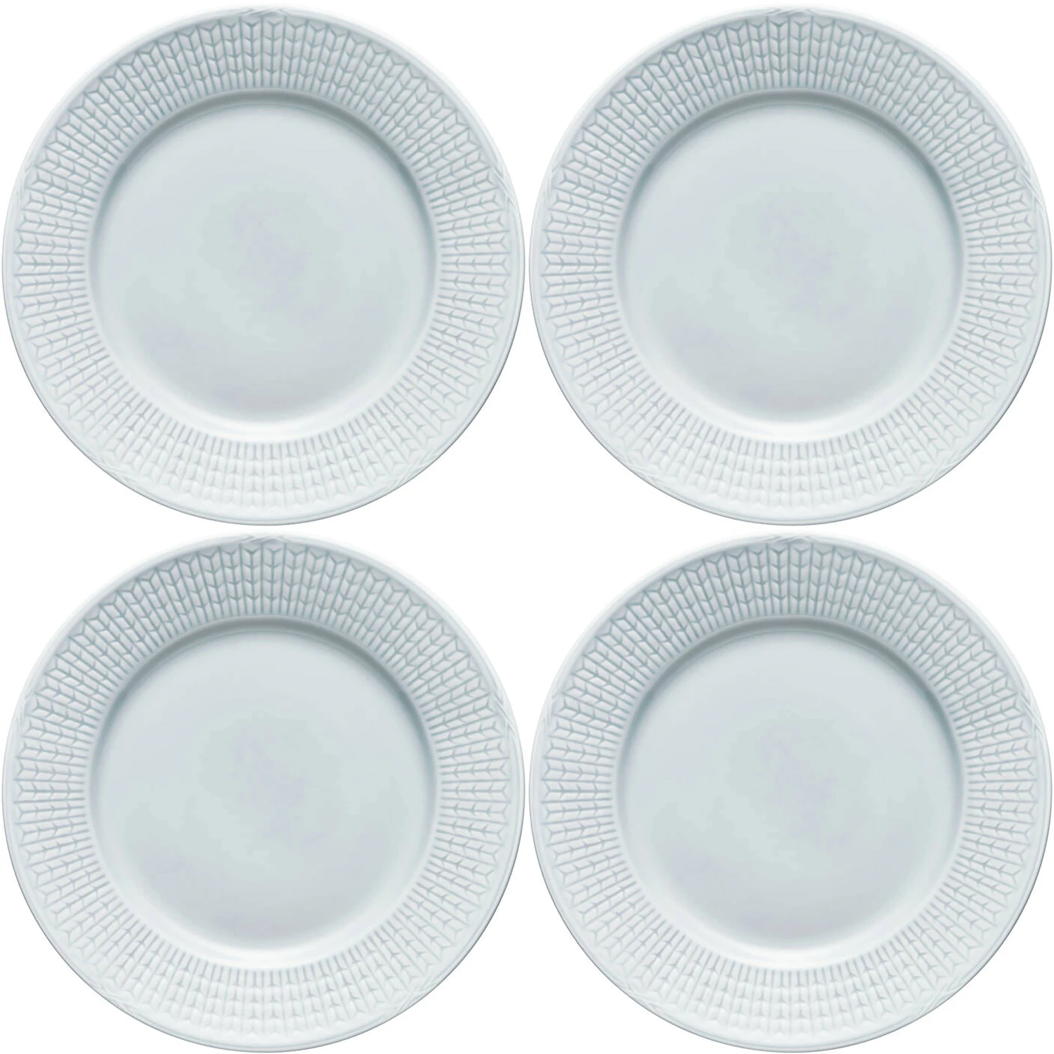 R&ouml;rstrand Swedish Grace Side Plate 17 Cm 4-pack Ice -  Asjetter Porselen Ice (Light Blue) - 1011904 4-PACK
