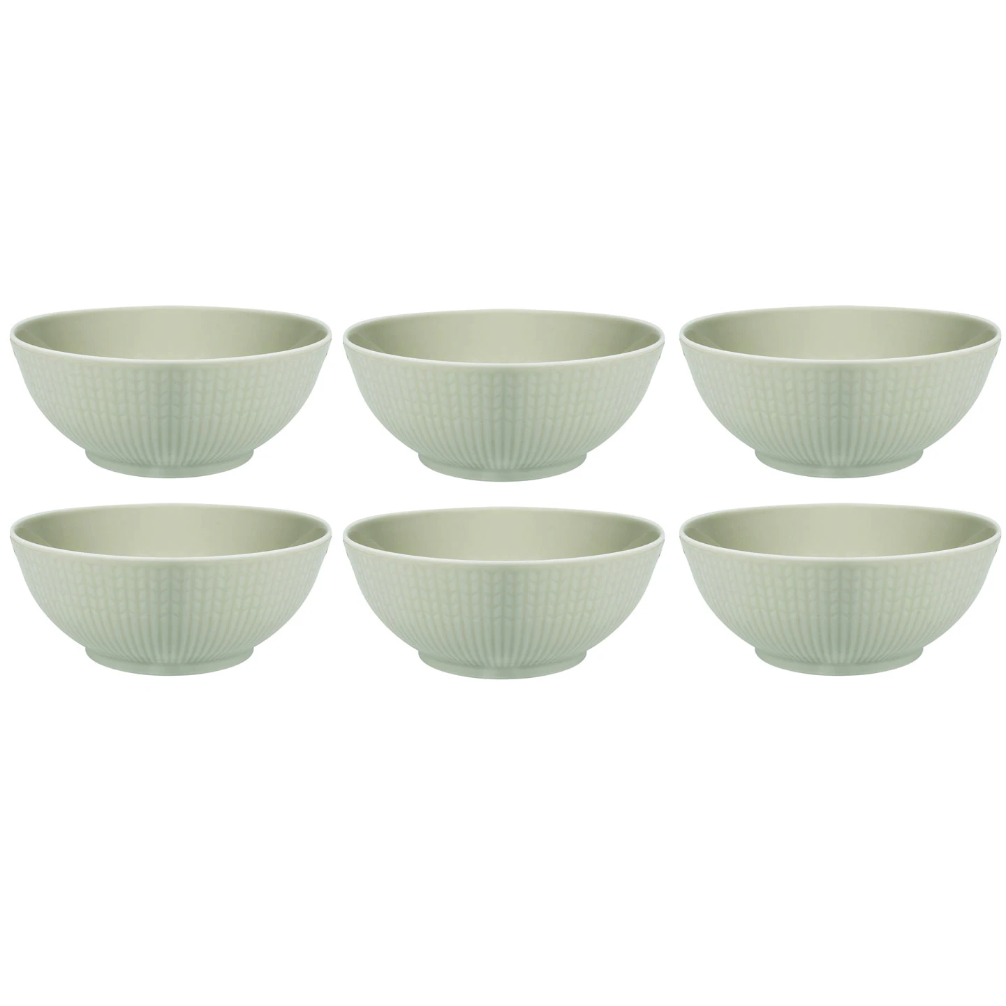 R&ouml;rstrand Swedish Grace Sk&aring;l 30 Cl 6-pk Meadow (Light Green) -  Serveringssk&aring;ler Porselen Eng - 1011909, 6-PACK