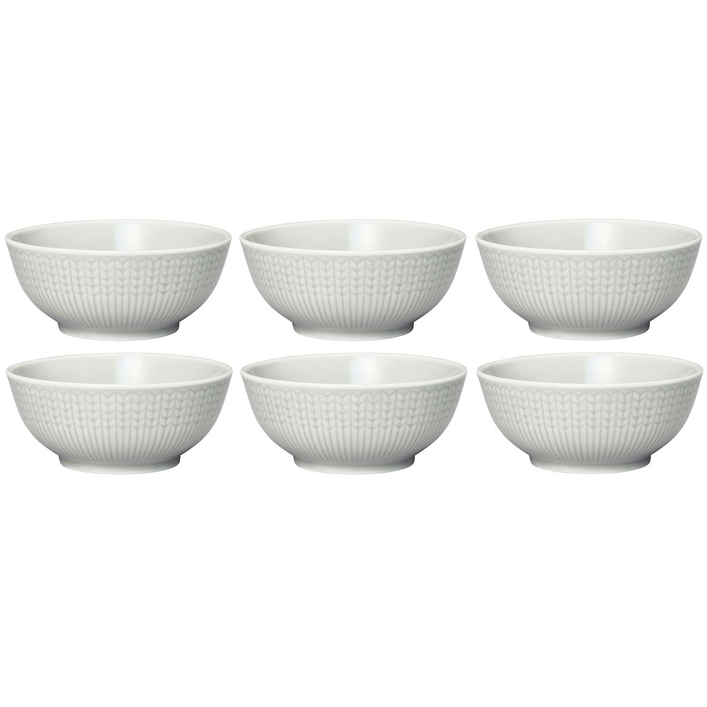 R&ouml;rstrand Swedish Grace Sk&aring;l 30 Cl 6-pk  (Light Grey) -  Serveringssk&aring;ler Porselen Fog - 1062128, 6-PACK