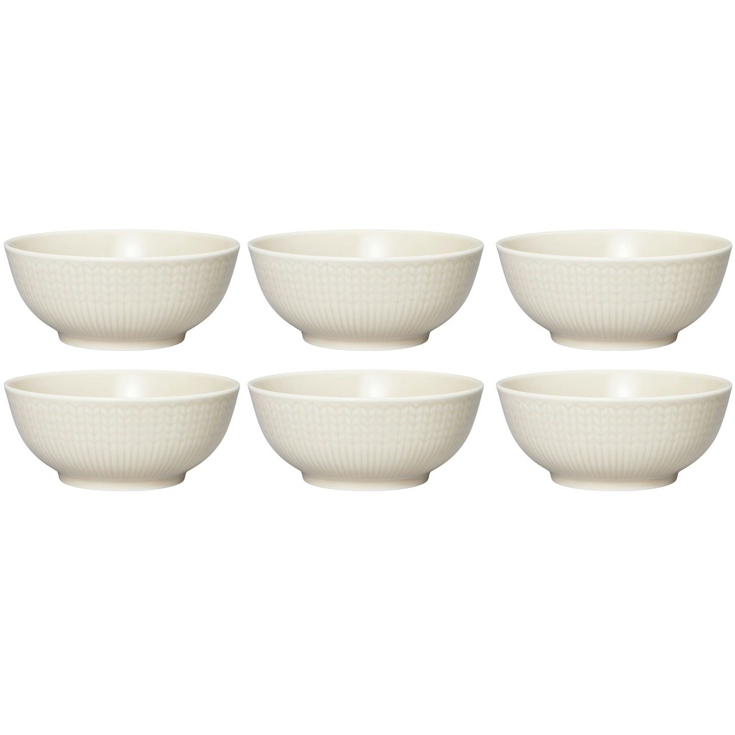 R&ouml;rstrand Swedish Grace Sk&aring;l 30 Cl 6-pk Oat (Beige) -  Serveringssk&aring;ler Porselen Oat (Beige) - 1069433, 6-PACK