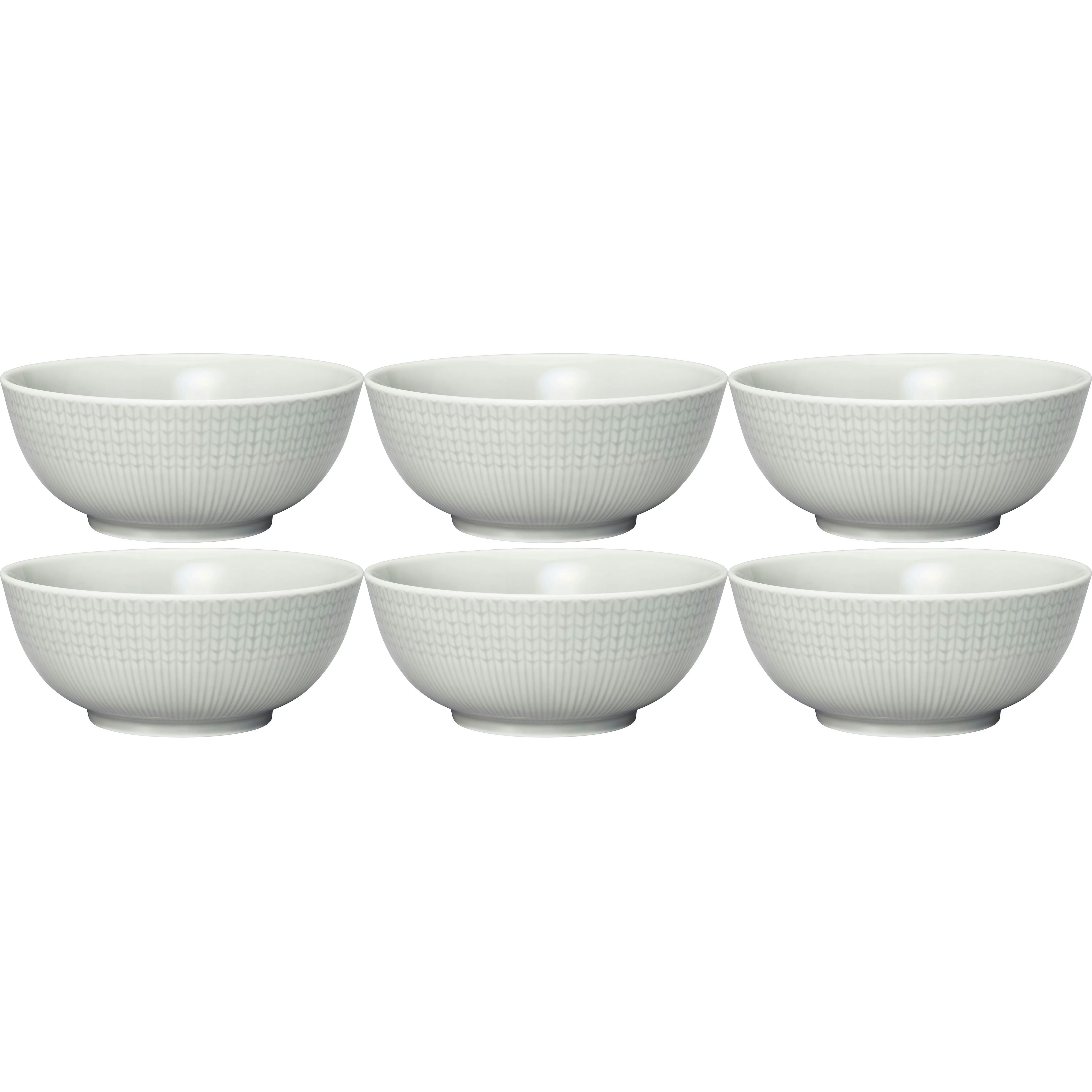 R&ouml;rstrand Swedish Grace Sk&aring;l 60 Cl 6-pk  (Light Grey) -  Serveringssk&aring;ler Porselen Fog - 1062123, 6-PACK