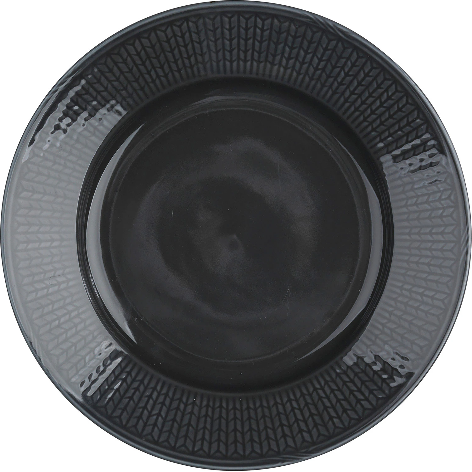 R&ouml;rstrand Swedish Grace Tallerken 21 Cm Stengr&aring; -  Asjetter Porselen Stone (Dark Grey) - 1012398