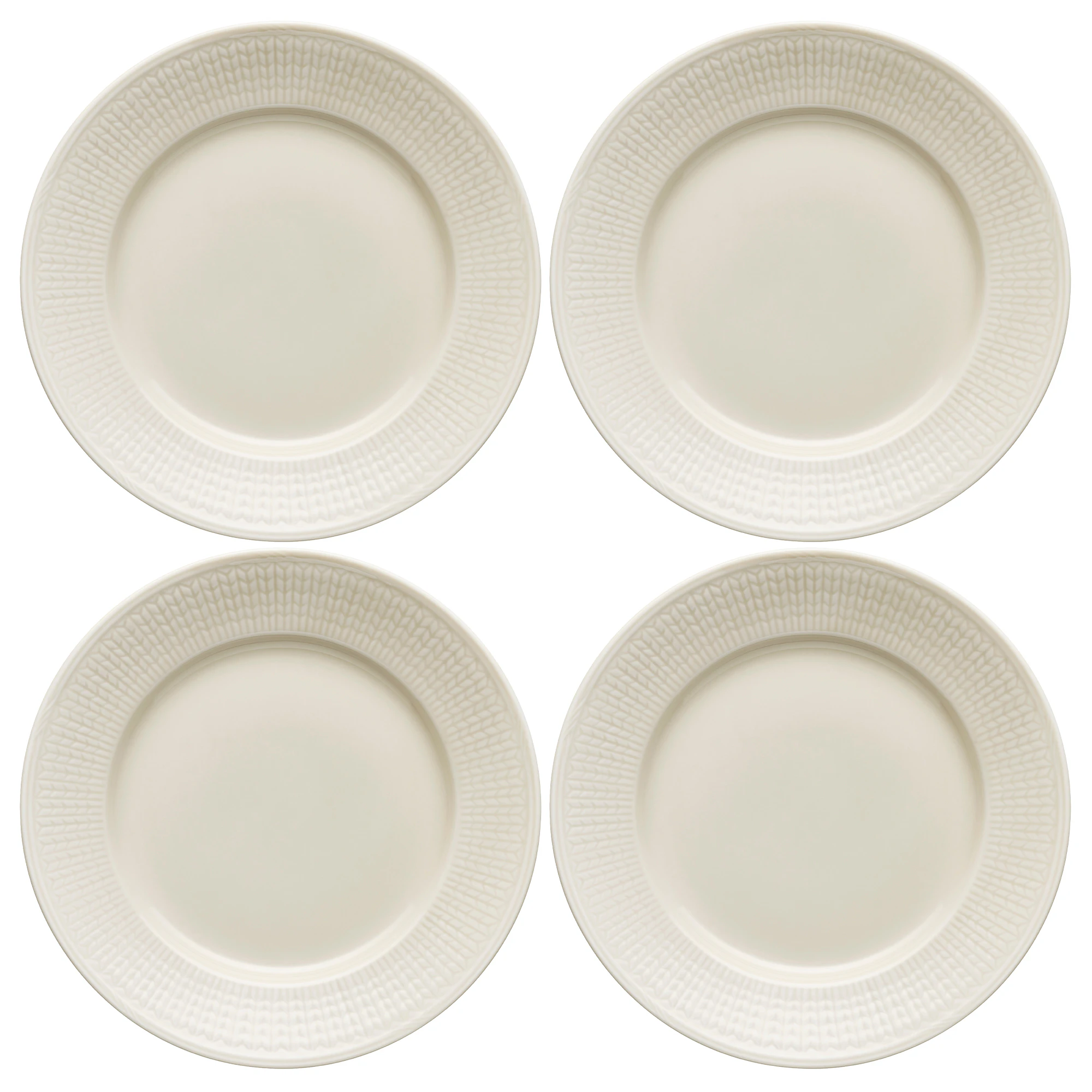 R&ouml;rstrand Swedish Grace Tallerken 21 Cm 4-pk Havre - Asjetter Porselen Oat (Beige) - 1069426X4