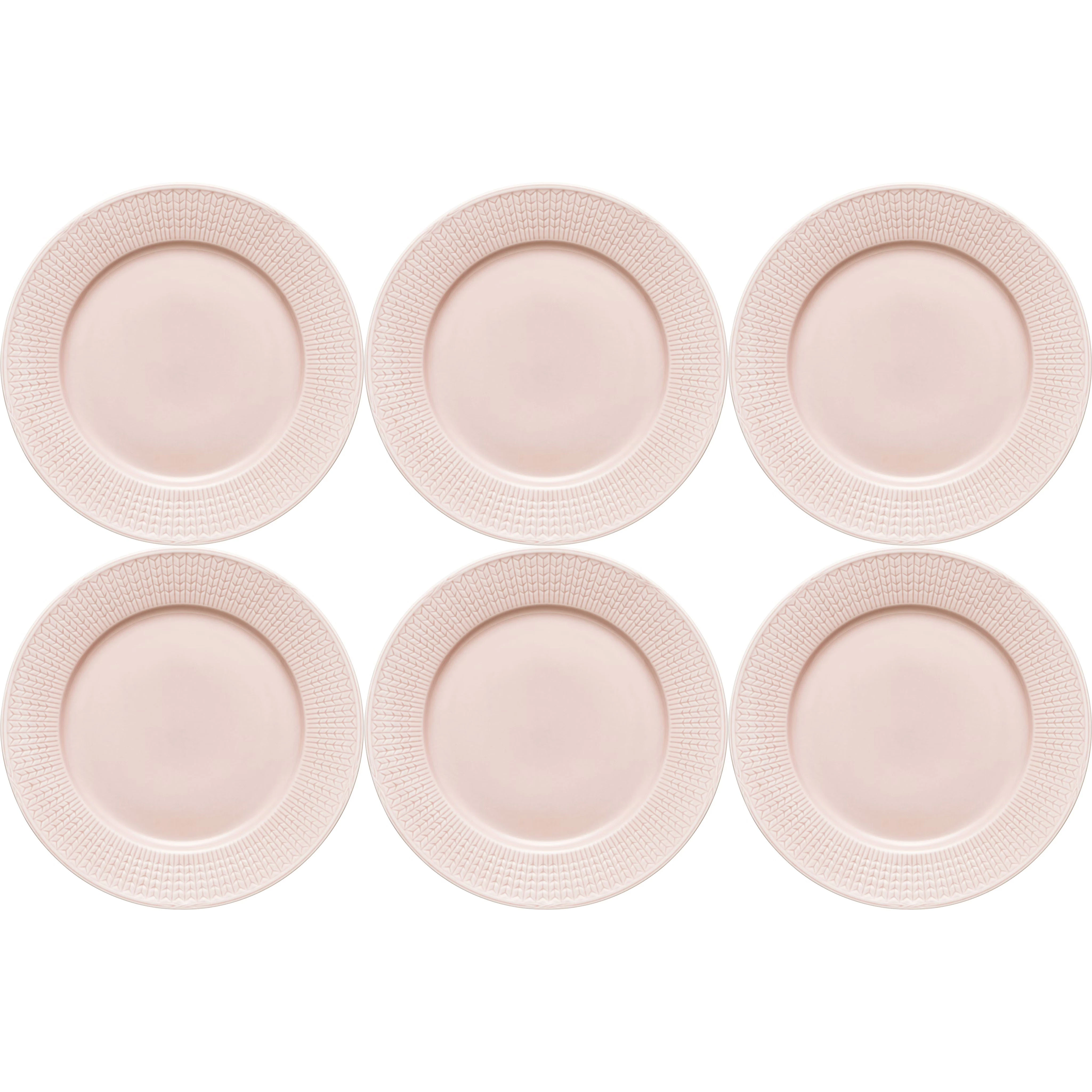 R&ouml;rstrand Swedish Grace Tallerken 27 Cm 6-pk Rose (Pink) -  Tallerkener Porselen Rose (Pink) - 1012224, 6-PACK