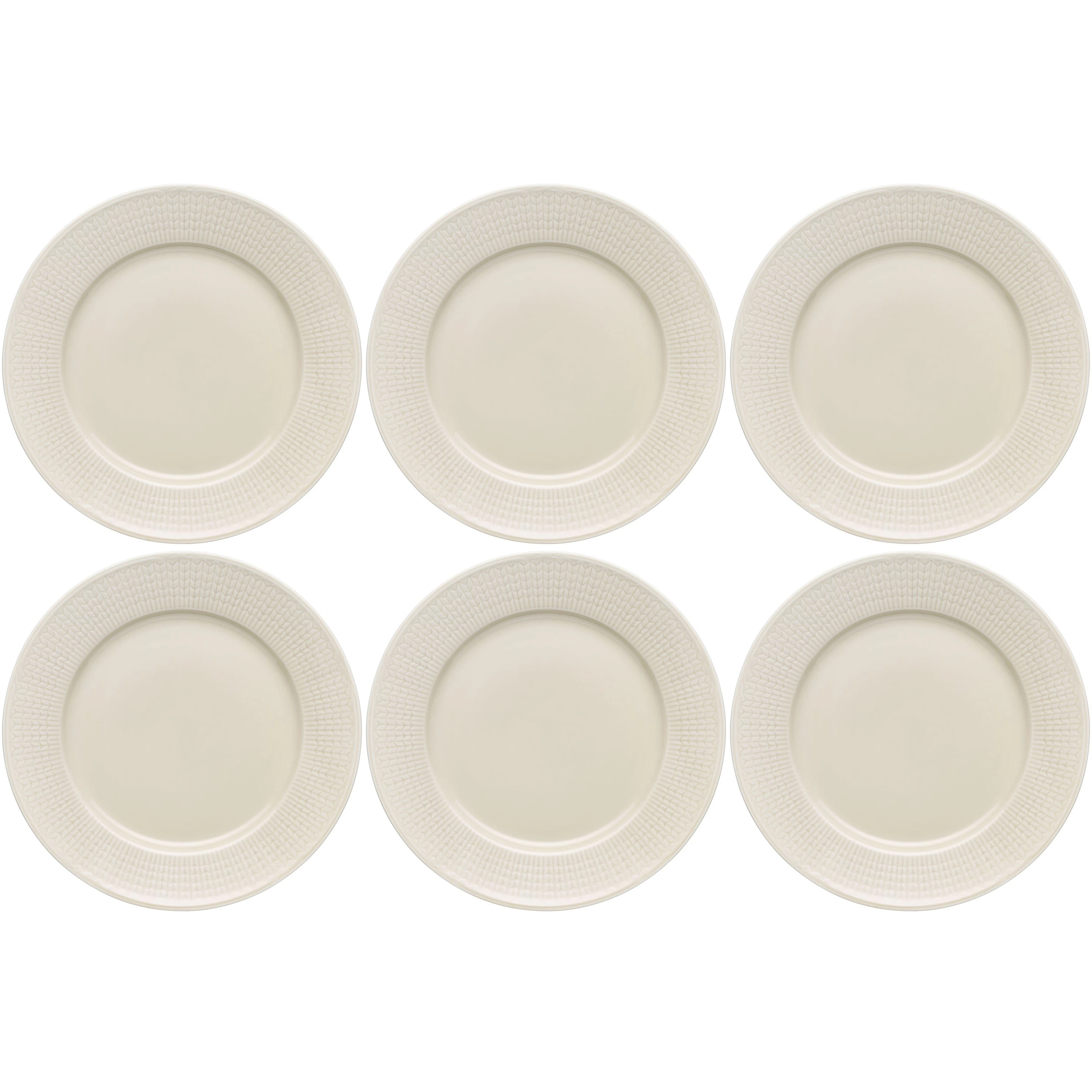 R&ouml;rstrand Swedish Grace Tallerken 27 Cm 6-pk Oat (Beige) -  Tallerkener Porselen Oat (Beige) - 1069425, 6-PACK