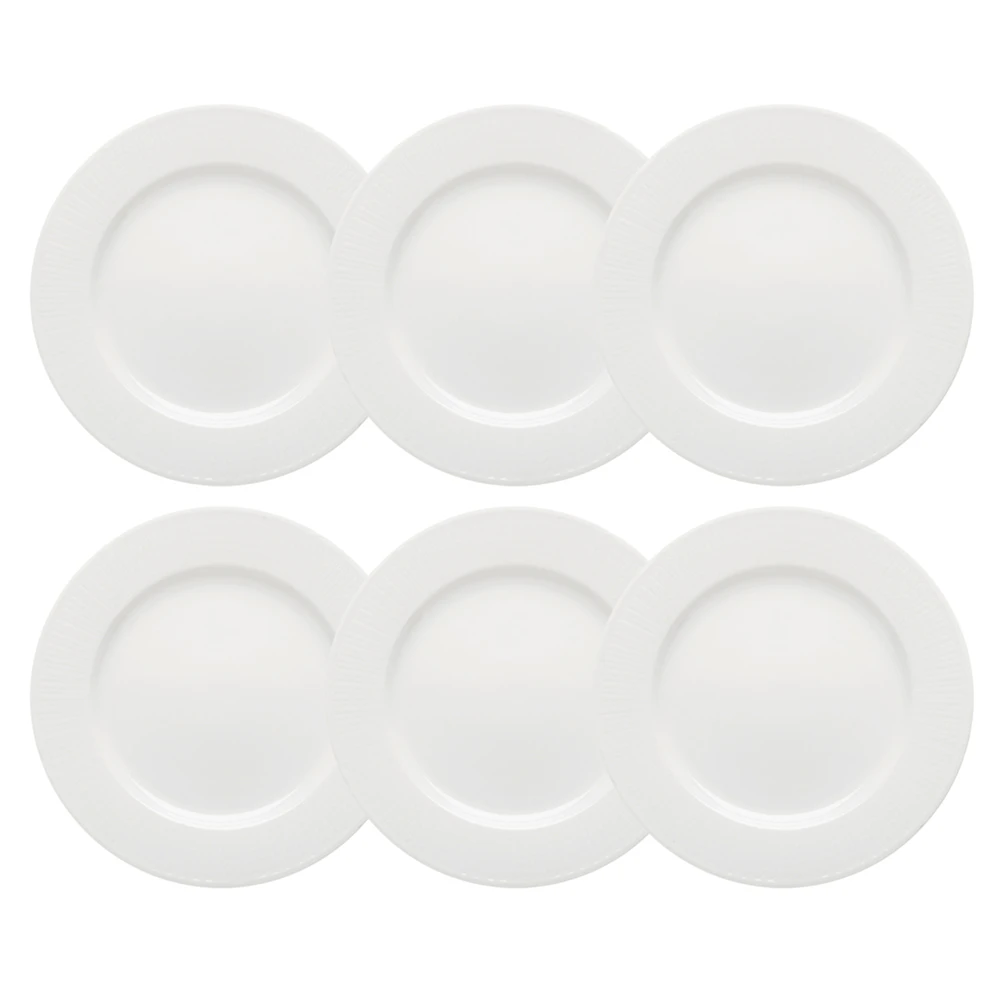 R&ouml;rstrand Swedish Grace Tallerken 27 Cm Sn&oslash; 6-pk - Tallerkener Porselen Snow (White) - 1011834-6pack