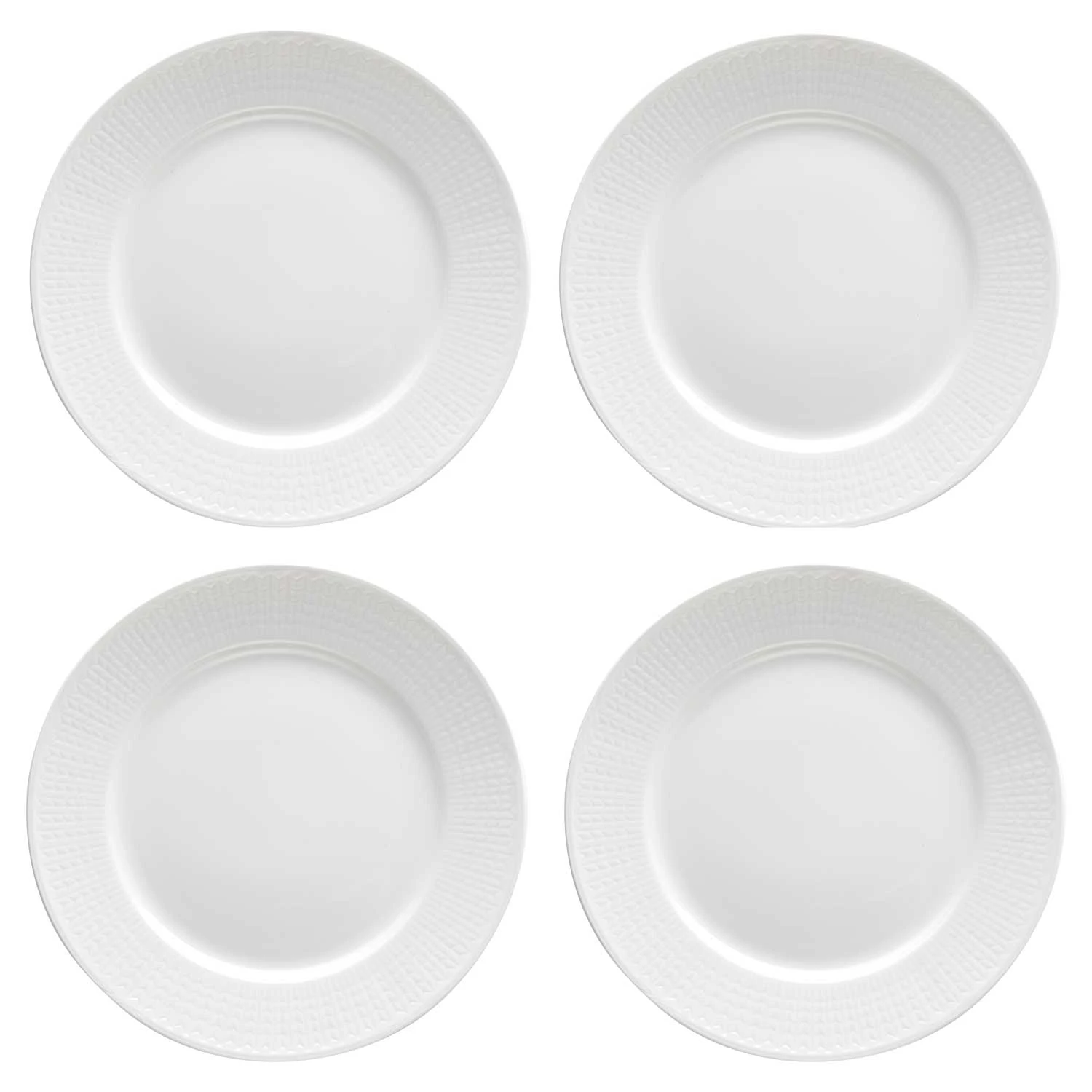 R&ouml;rstrand Swedish Grace Tallerkener 27 Cm 4-pk Sn&oslash; -  Tallerkener Porselen Snow (White) - 1011834 4-PACK