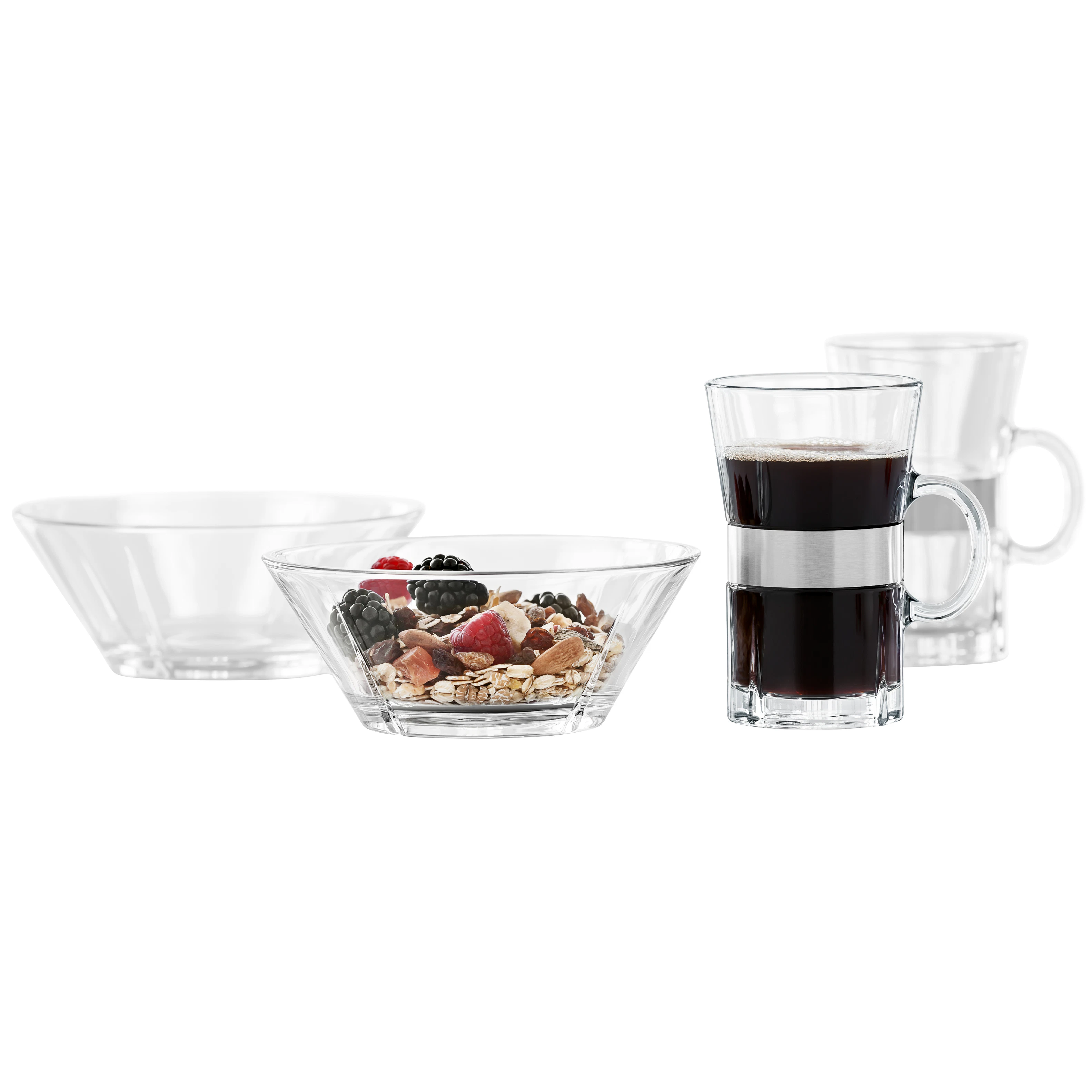 Rosendahl Copenhagen Grand Cru Frokostsett  -  Kaffekopper Glass Klar - 25150