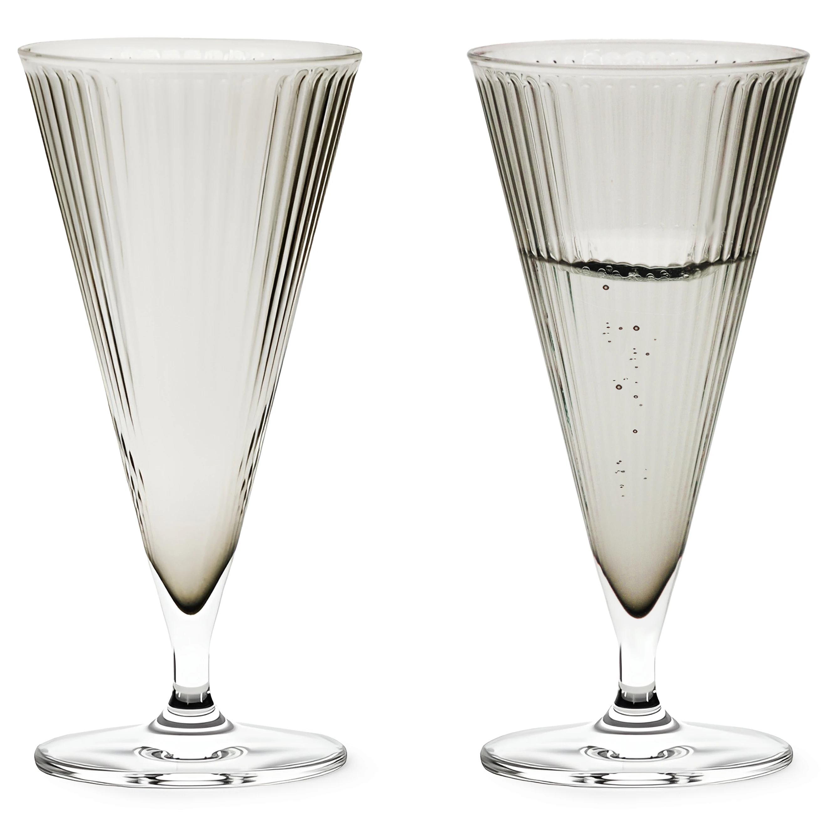 Rosendahl Copenhagen Grand Cru Nouveau Champagneglass 20 Cl 2-pk R&oslash;yk -  Champagneglass Munnbl&aring;st Glass Smoke - 25407