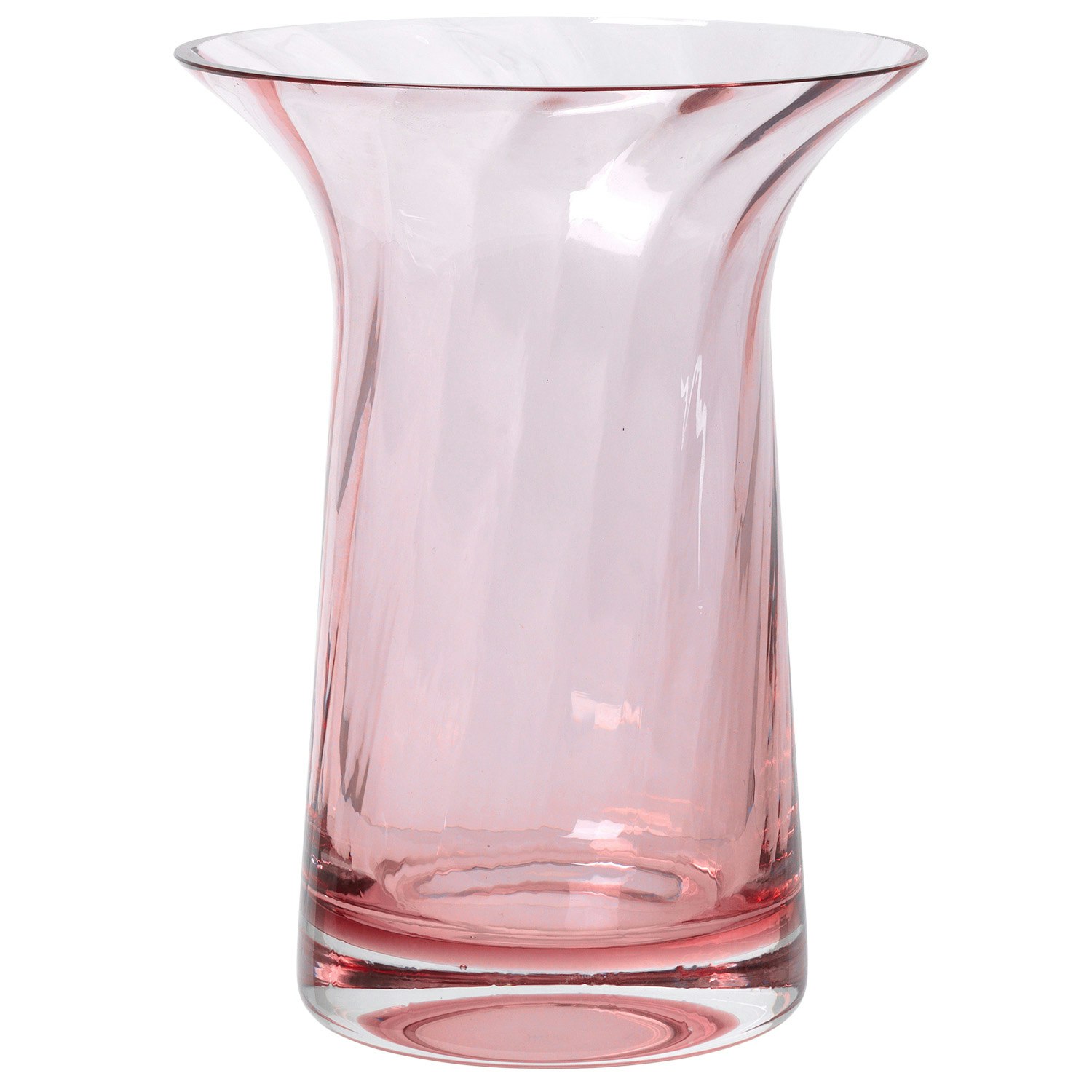 Rosendahl Copenhagen Optic Anniversary Vase 16 Cm  -  Vaser Munnbl&aring;st Glass Blush - 38141