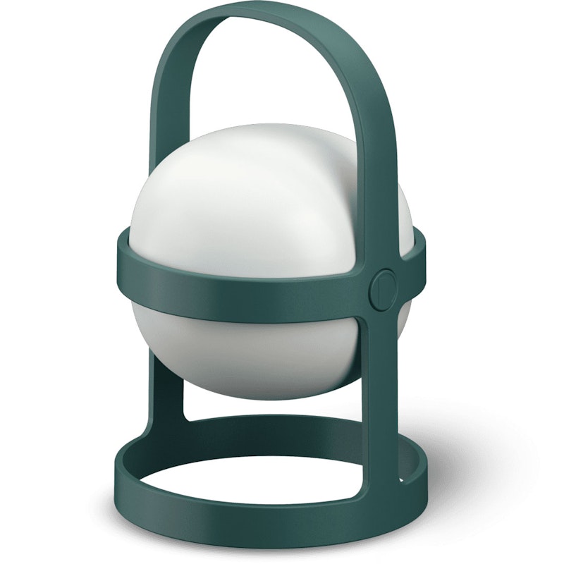 Soft Spot Solar Circular Lampe Bærbar 25 cm, Skogsgrønn