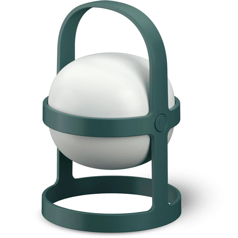 Soft Spot Solar Circular Lampe Bærbar 18,5 cm, Skogsgrønn