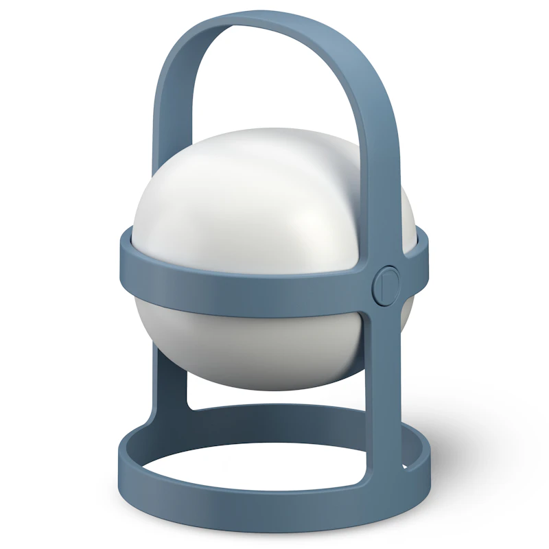 Soft Spot Solar Circular Lampe Bærbar 18,5 cm, Sky Blue