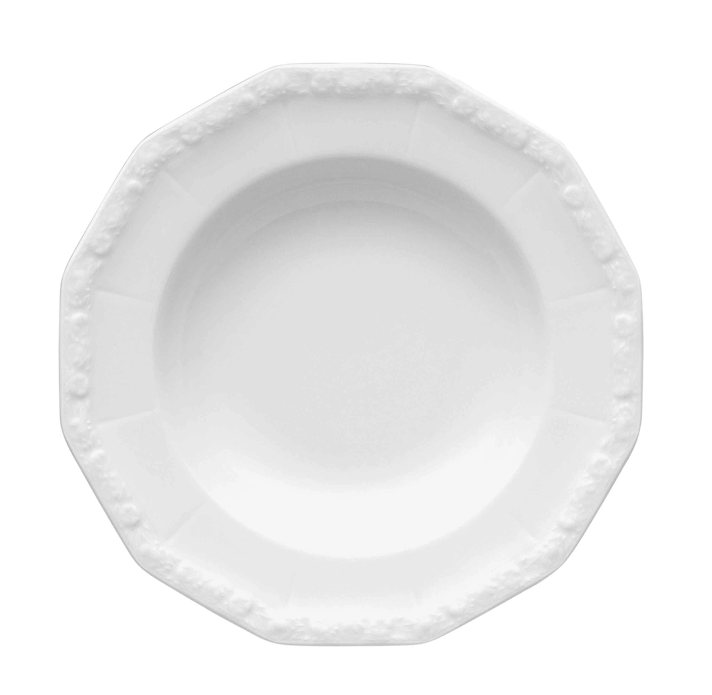 Rosenthal Maria Dyp Tallerken 21 Cm  -  Dype tallerkener Porselen Hvit - 10430-800001-10321