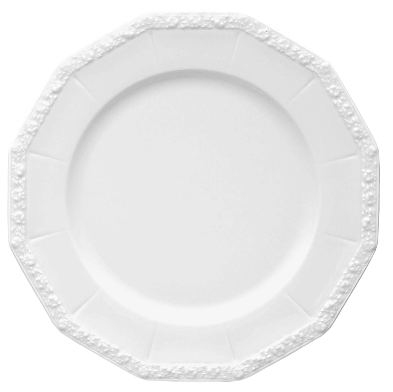Maria Mattallerken 24,5 cm, Hvit