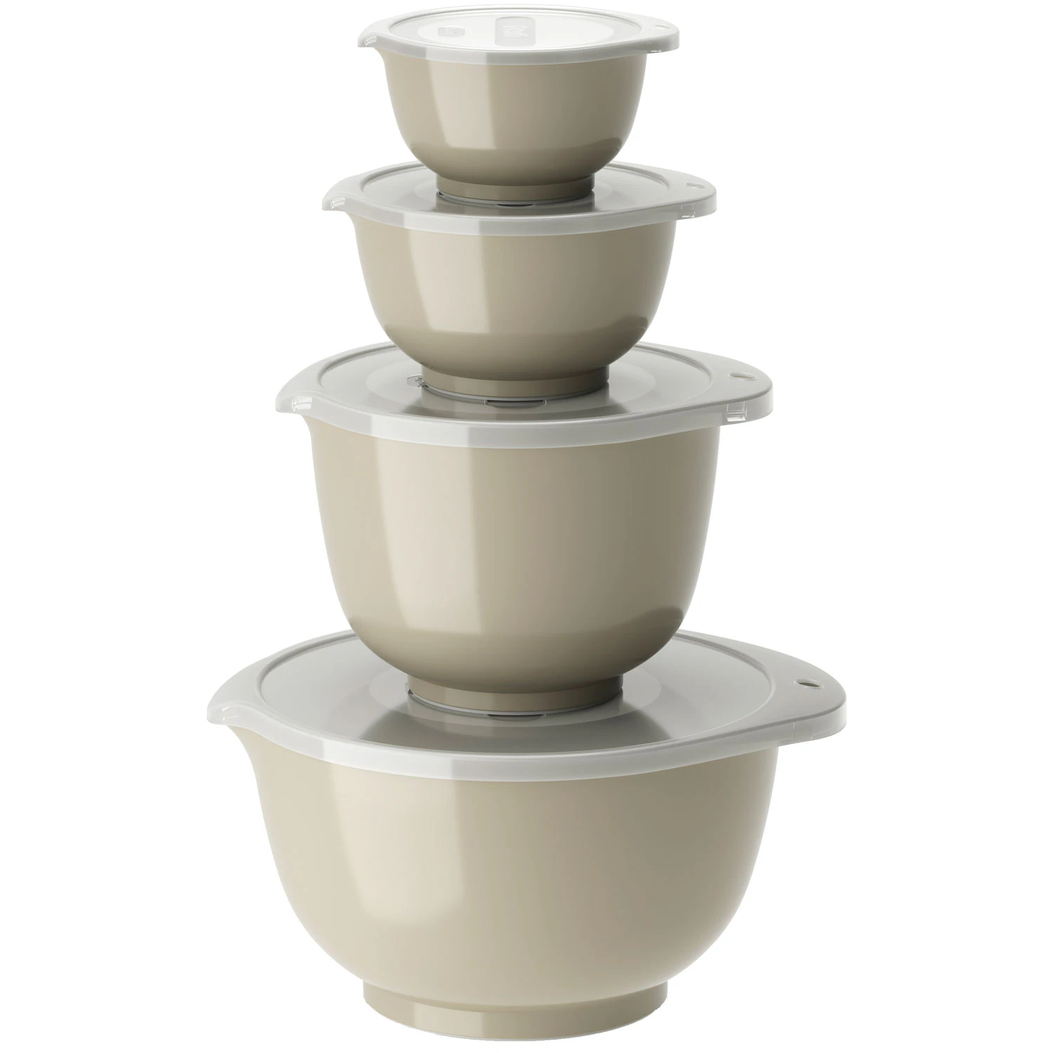 Rosti Margrethe Sk&aring;ler 4 Deler  -  Boller & Sk&aring;ler Plast Humus - 29970