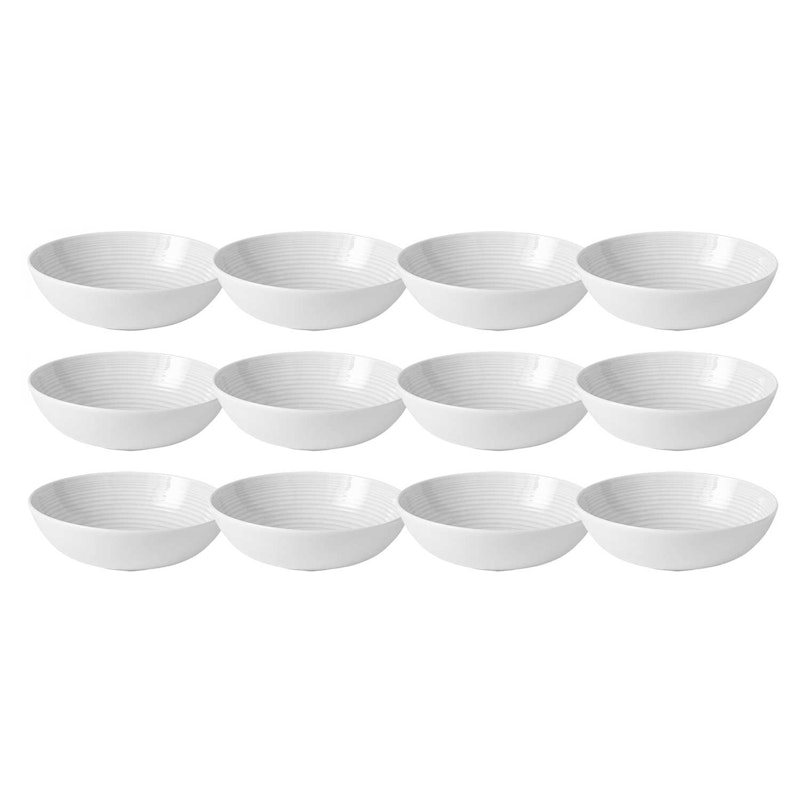 Maze White Skål 18 cm, 12-pk