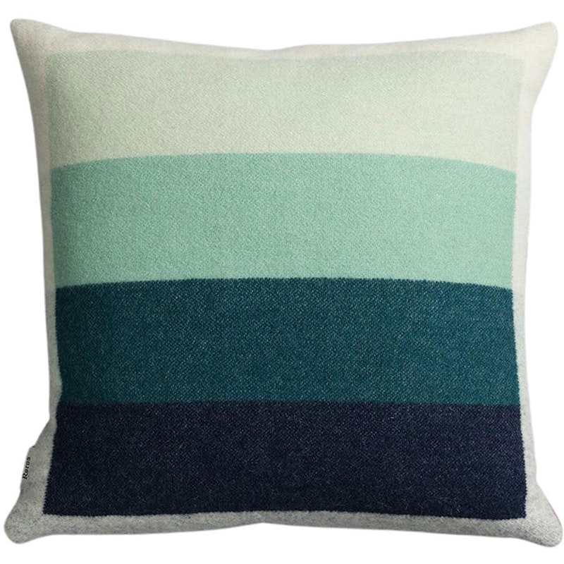 Åsmund Bold Pute 50x50 cm, Turkis / Rød