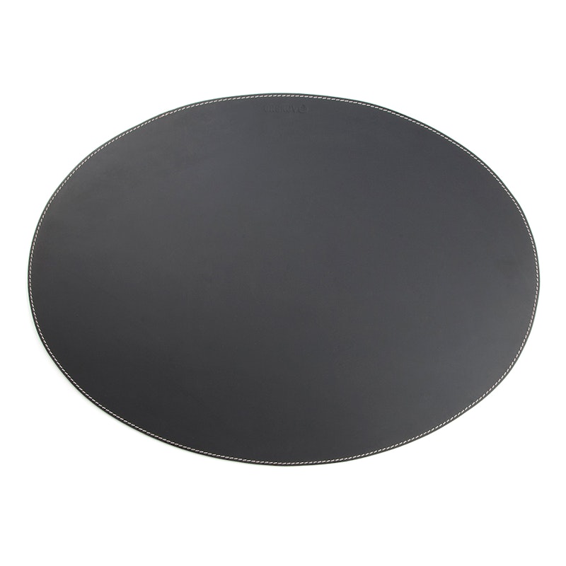 Bordbrikke 34x47cm, Skinn, Sort