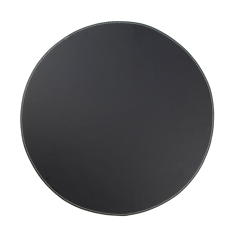 Bordbrikke 38cm, Skinn, Sort