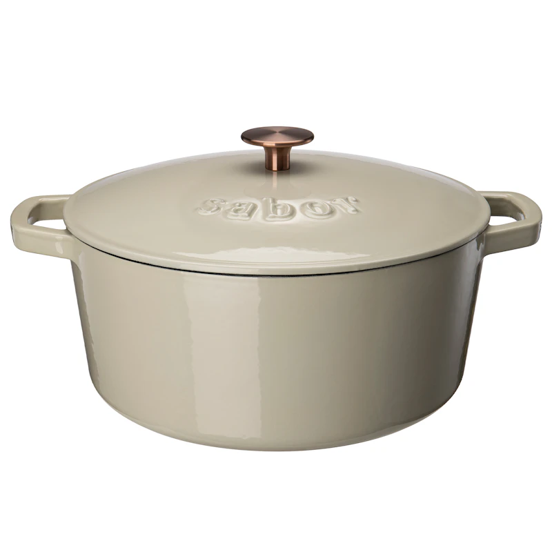 Classic Støpejernsgryte 6,7 L, Varmgrå