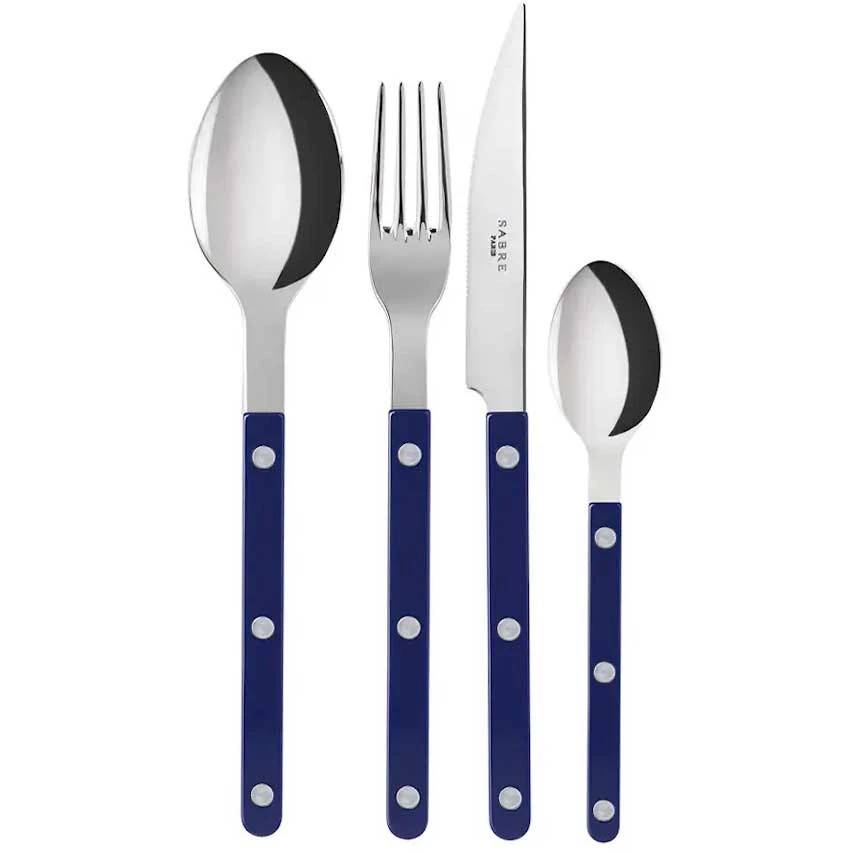 Bistrot Shiny Solid / 24 Pieces Cutlery Set / Navy Blue