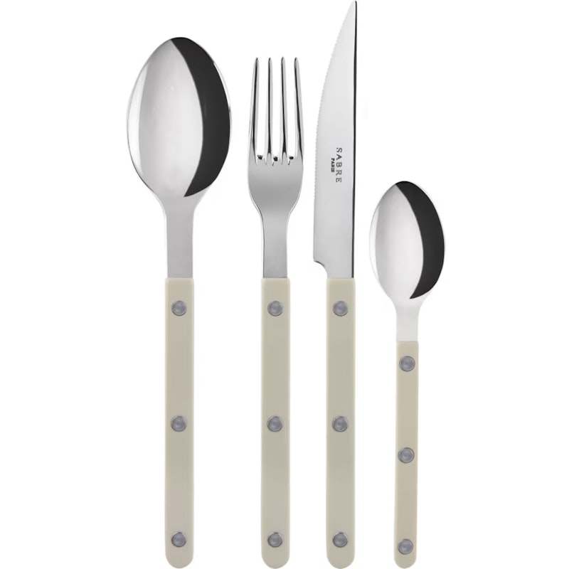 Bistrot Bestikksett 24 Deler, Light Khaki