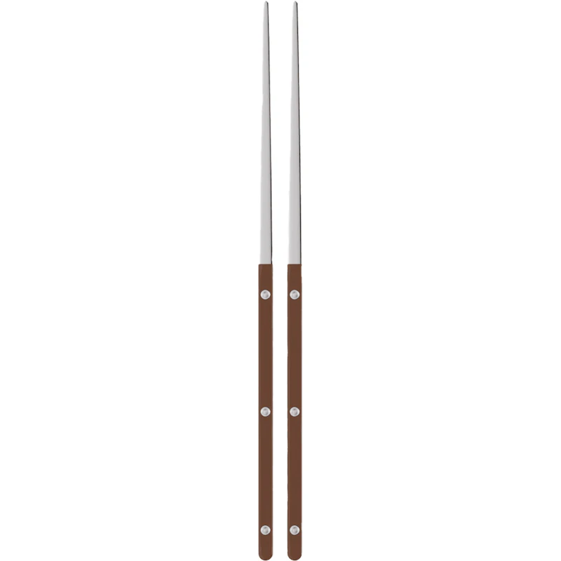 Bistrot Solid Spisepinner 2-pk, Chocolate