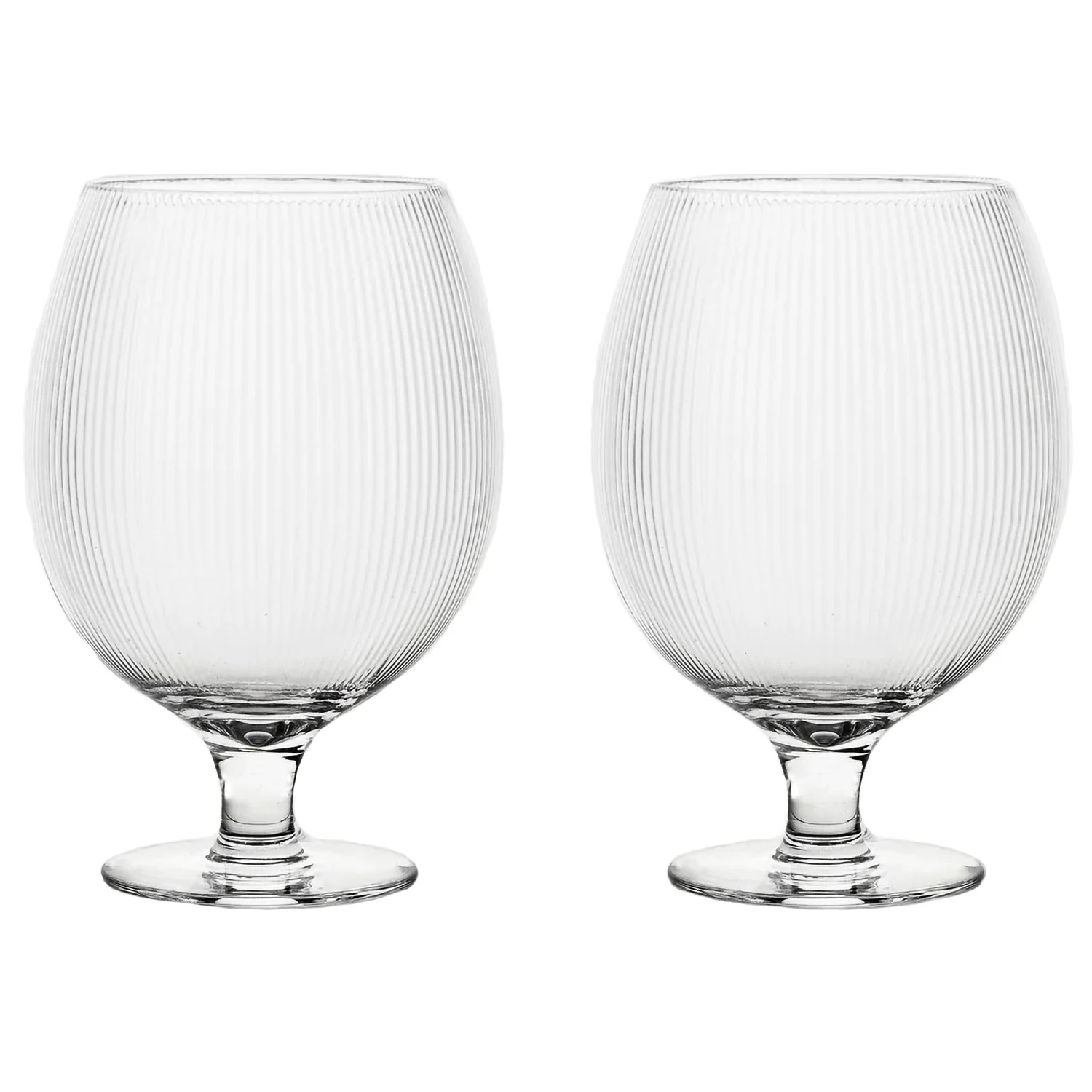 Sagaform Blanka &Oslash;lglass Riflet 50 Cl 2-pk  -  &Oslash;lglass Krystall Klar - 5018634