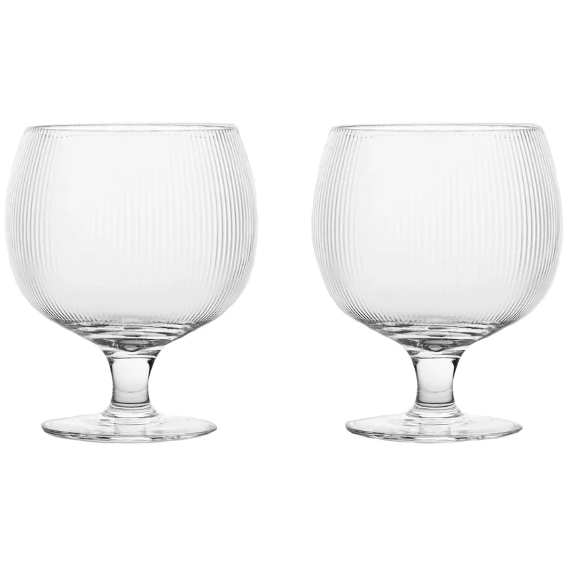 Blanka Vinglass Riflet 35 cl 2-pk, Klar