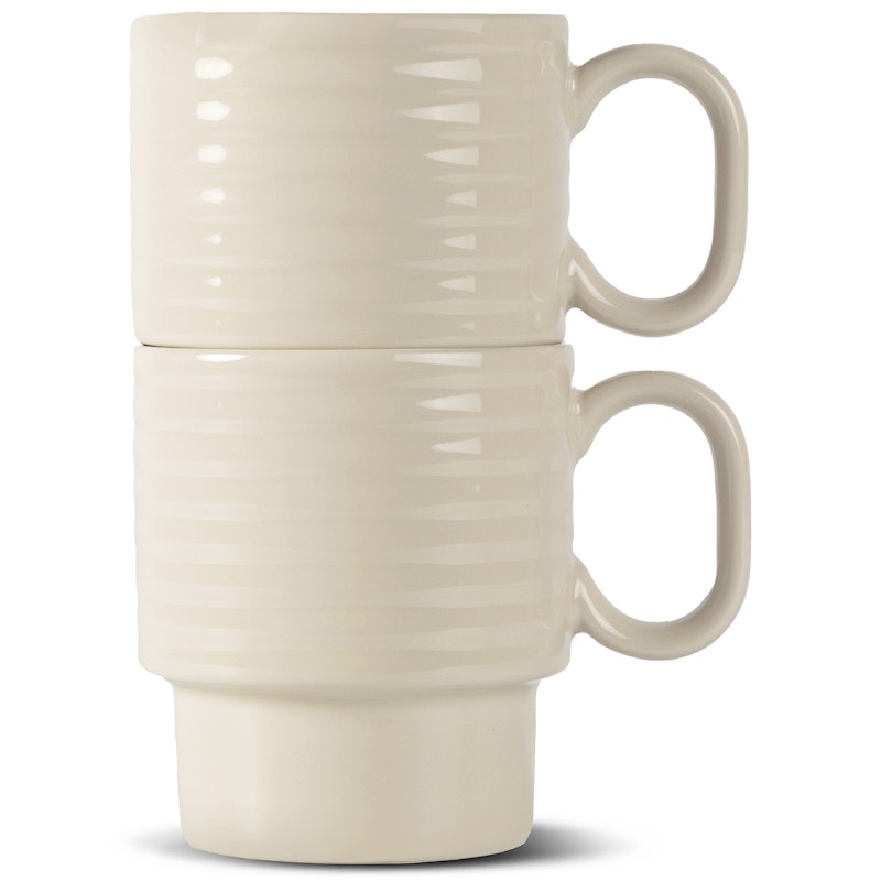 Coffee & More Kaffekopper 2-pk, Beige