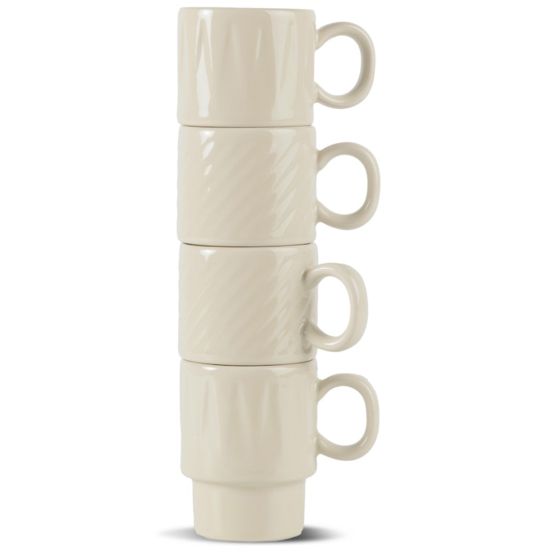Coffee & More Espressokopper 4-pk, Beige