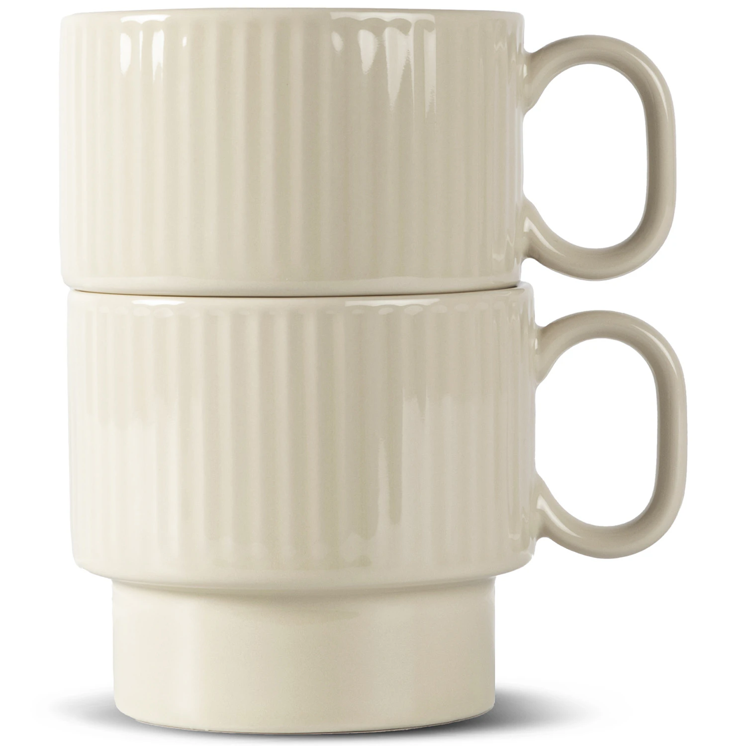 Sagaform Coffee & More Tekopper 2-pk  -  Tekopper Stengods Beige - 5018573